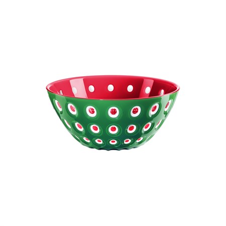ciotola le murrine rosso bianco smeraldo cm 25